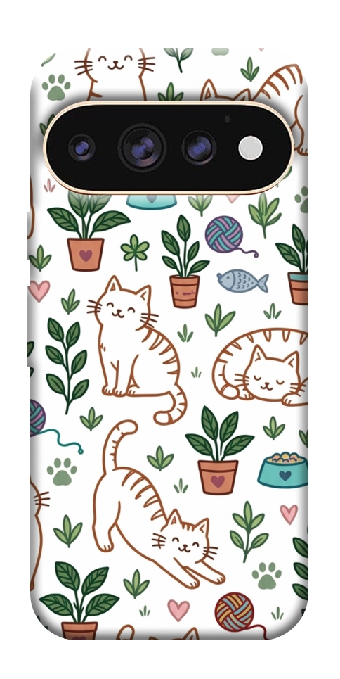 Чехол Cats pattern для Google Pixel 11 Pro XL