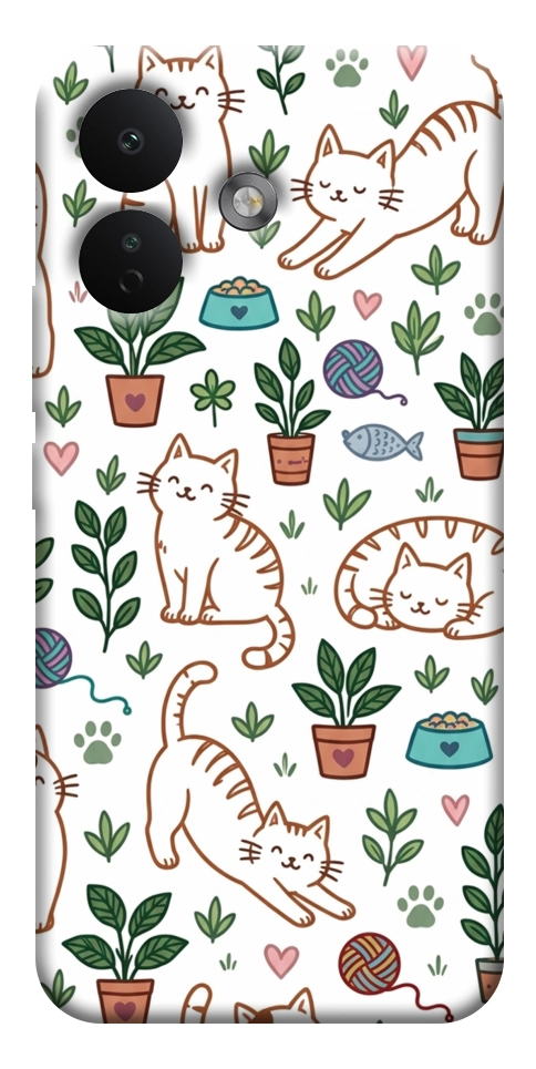 Чехол Cats pattern для Xiaomi Redmi Note 17 Pro