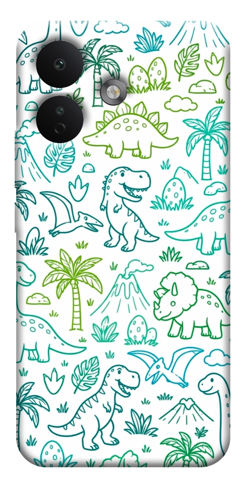 Чехол Dino pattern для Xiaomi Redmi Note 17 Pro