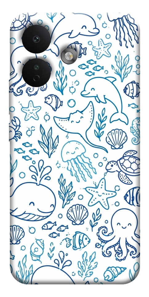 Чехол Sea pattern для Xiaomi Redmi Note 17 Pro