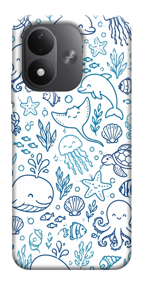 Чехол Sea pattern для Xiaomi Redmi Note 17