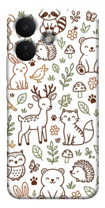 Чехол Wildlife pattern для Xiaomi Redmi Note 17 Pro