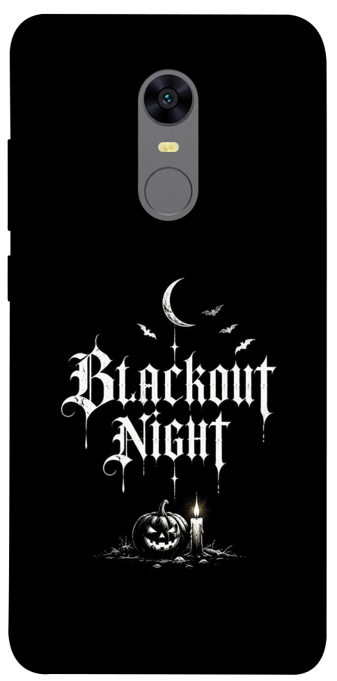 Чехол Blackout night для Xiaomi Redmi Note 5 (Single Camera)