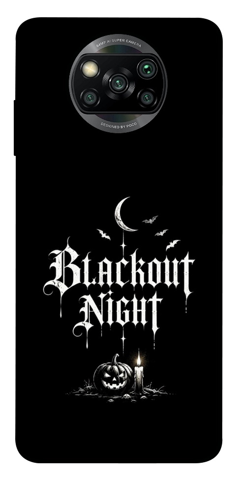 Чехол Blackout night для Xiaomi Poco X3 NFC