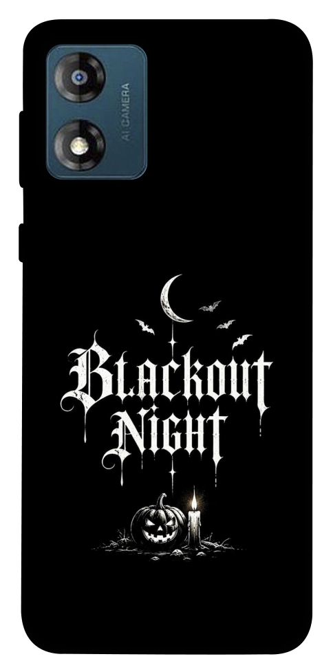Чехол Blackout night для Motorola Moto E13