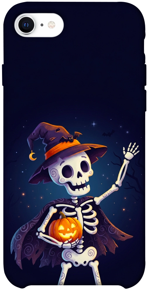 Чехол Cartoon skeleton для iPhone SE (2020)
