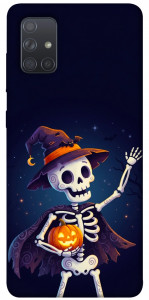 Чехол Cartoon skeleton для Galaxy A71 (2020)