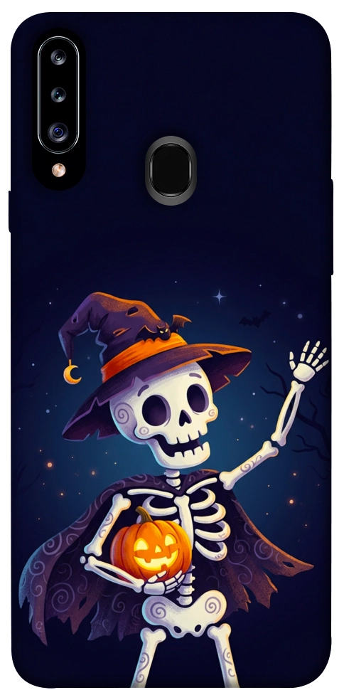 Чехол Cartoon skeleton для Galaxy A20s (2019)
