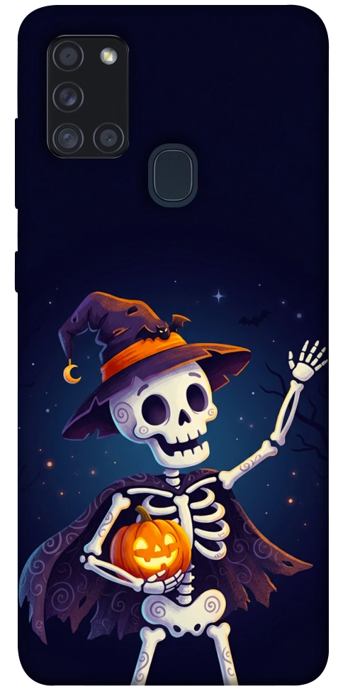 Чехол Cartoon skeleton для Galaxy A21s (2020)