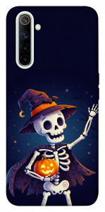Чехол Cartoon skeleton для Realme 6