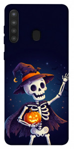 Чехол Cartoon skeleton для Galaxy A21