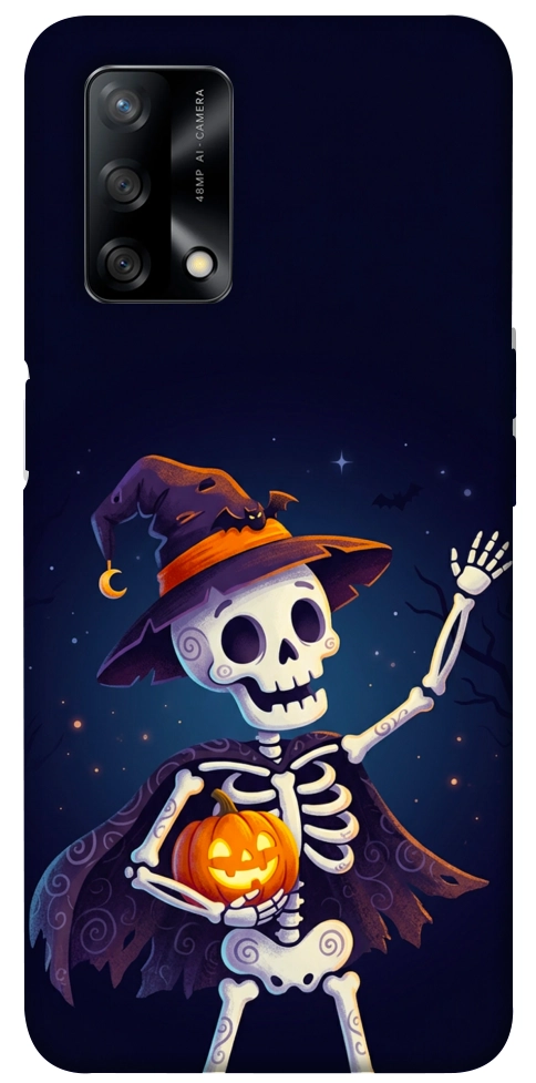 Чехол Cartoon skeleton для Oppo A74 4G