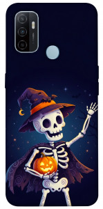 Чехол Cartoon skeleton для Oppo A33 (2020)