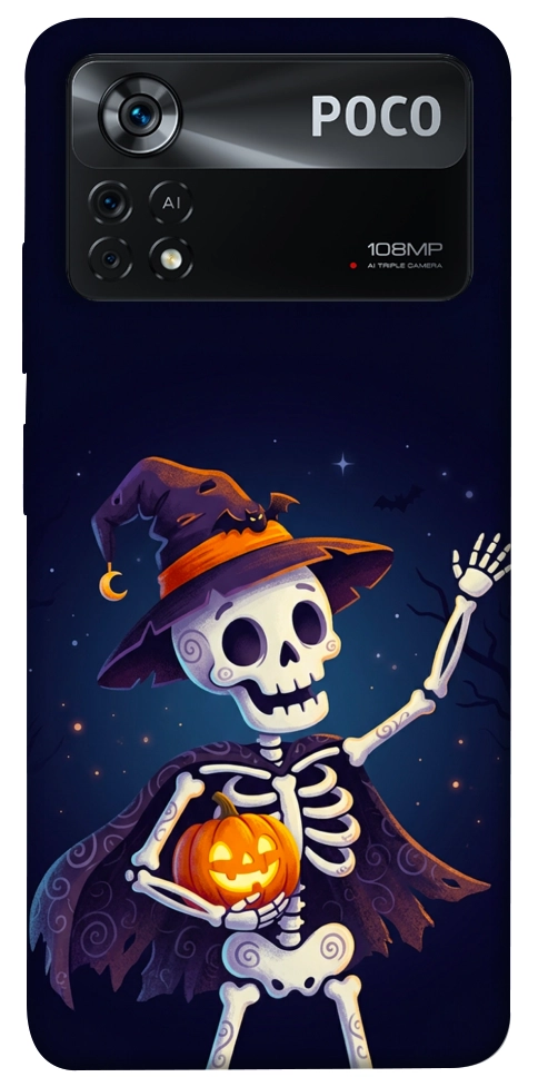 Чехол Cartoon skeleton для Xiaomi Poco X4 Pro