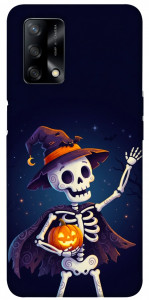 Чехол Cartoon skeleton для Oppo F19