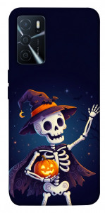 Чехол Cartoon skeleton для Oppo A16 4G