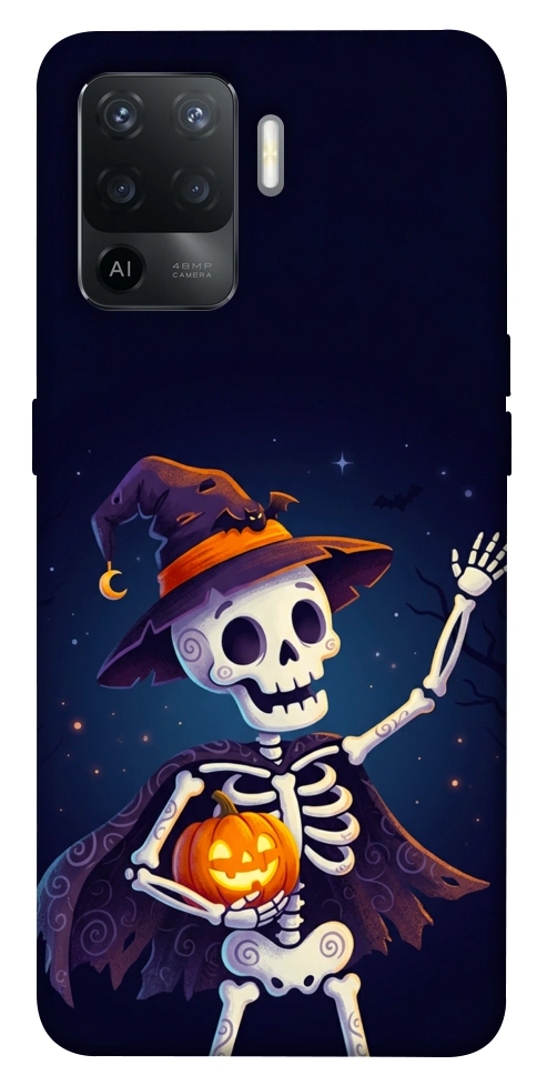 Чехол Cartoon skeleton для Oppo Reno 5 Lite