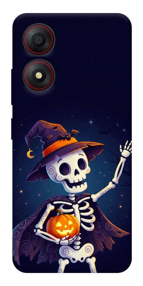 Чехол Cartoon skeleton для ZTE Blade A34 4G