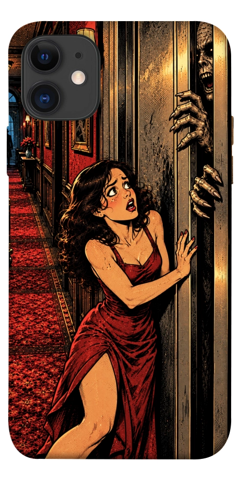 Чохол Scared woman для iPhone 11
