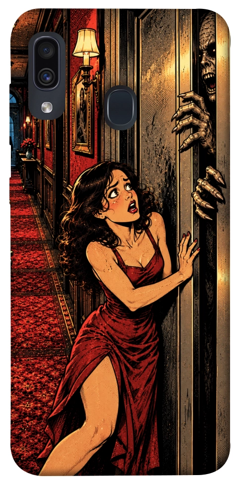 Чохол Scared woman для Galaxy A30 (2019)