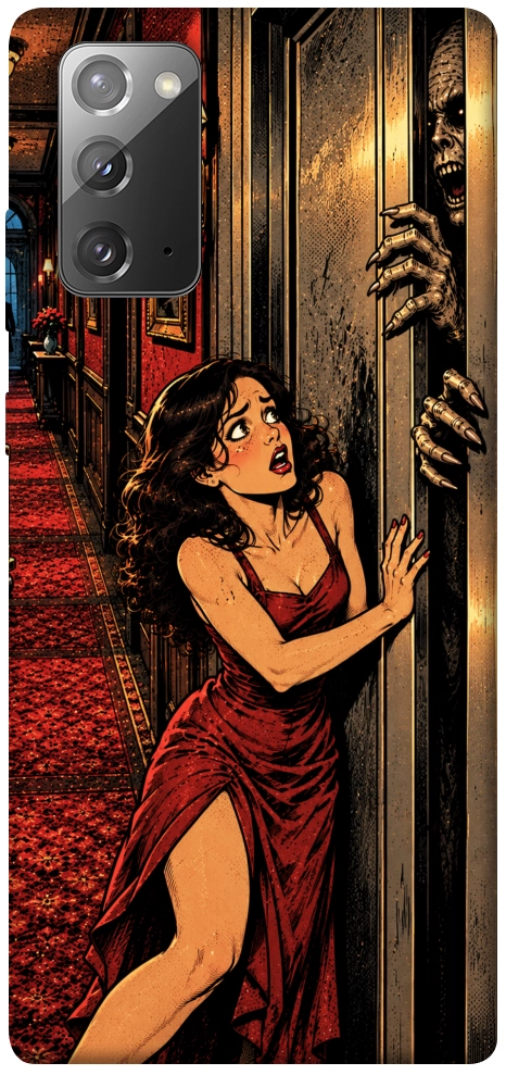 Чохол Scared woman для Galaxy Note 20
