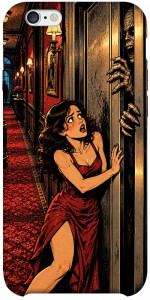 Чехол Scared woman для iPhone 6s plus (5.5'')