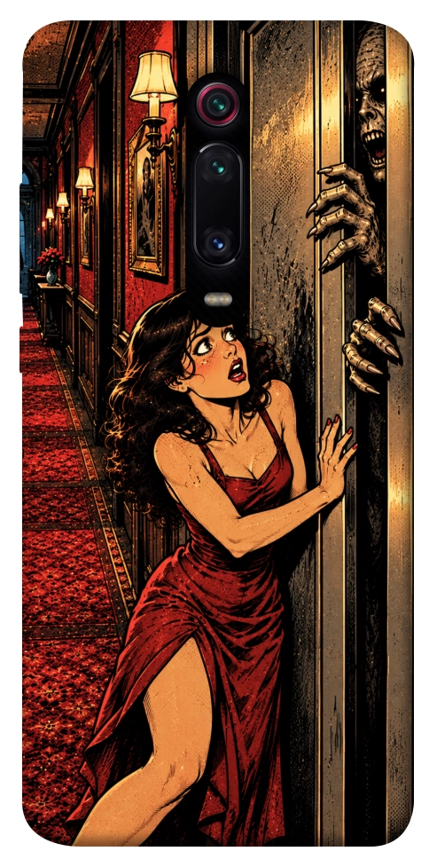 Чехол Scared woman для Xiaomi Mi 9T