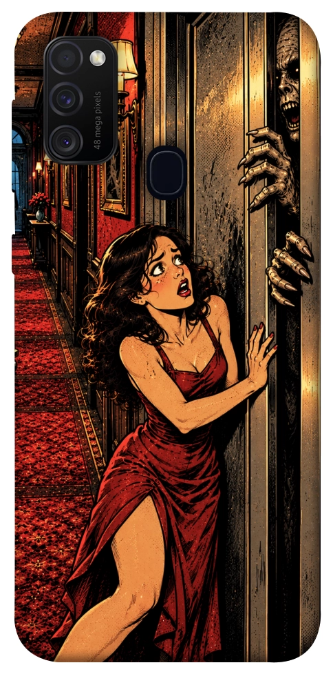 Чехол Scared woman для Galaxy M30s