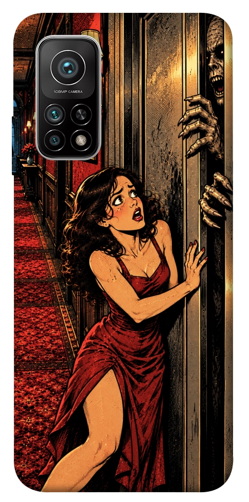 Чехол Scared woman для Xiaomi Mi 10T Pro