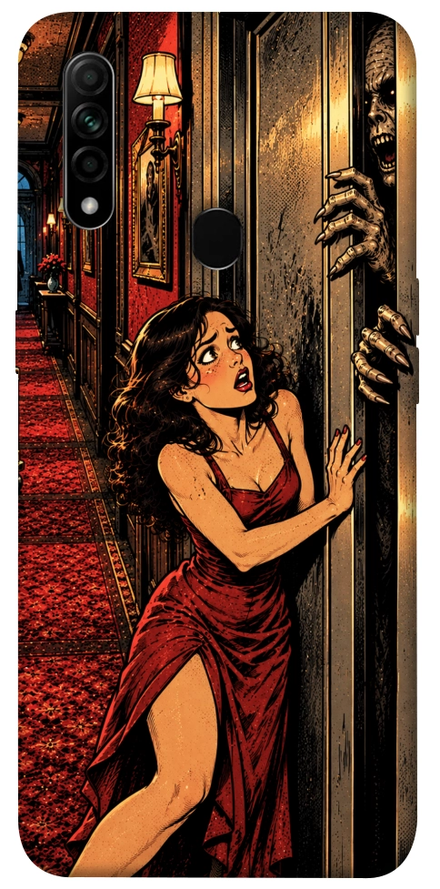 Чохол Scared woman для Oppo A31