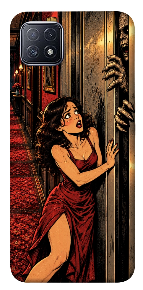 Чехол Scared woman для Oppo A73