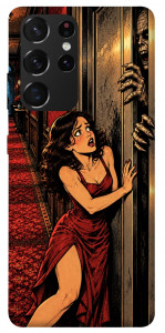 Чехол Scared woman для Galaxy S21 Ultra