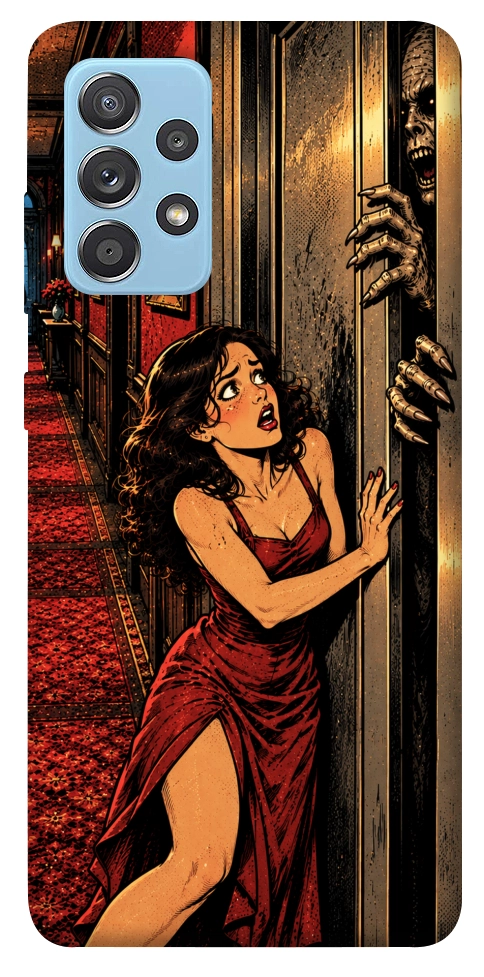 Чохол Scared woman для Galaxy A52