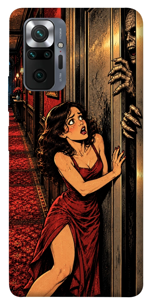 Чехол Scared woman для Xiaomi Redmi Note 10 Pro