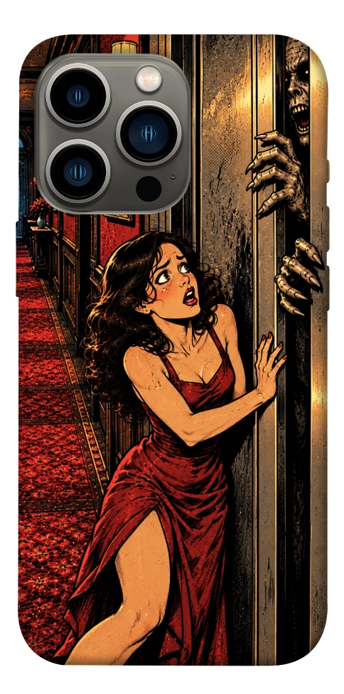 Чохол Scared woman для iPhone 13 Pro