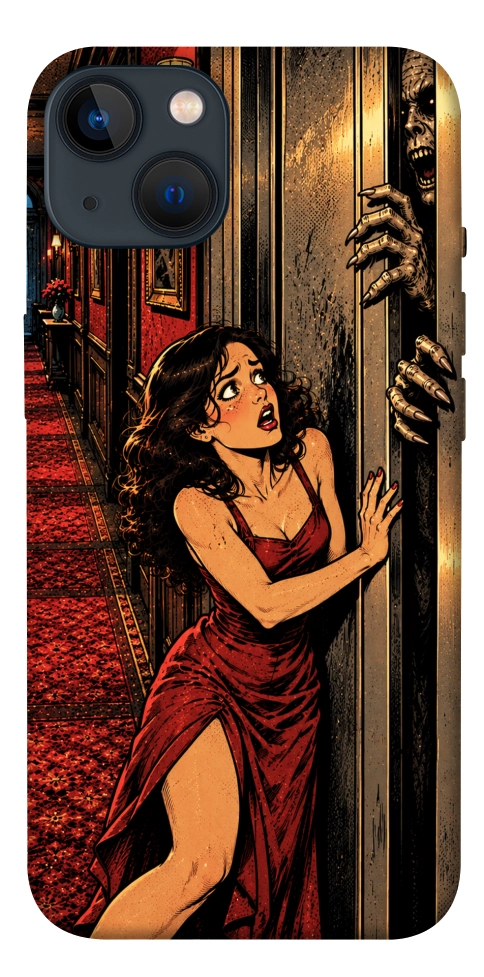 Чехол Scared woman для iPhone 13