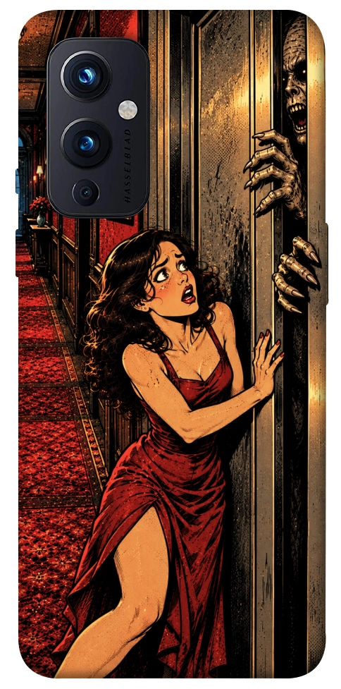 Чехол Scared woman для OnePlus 9