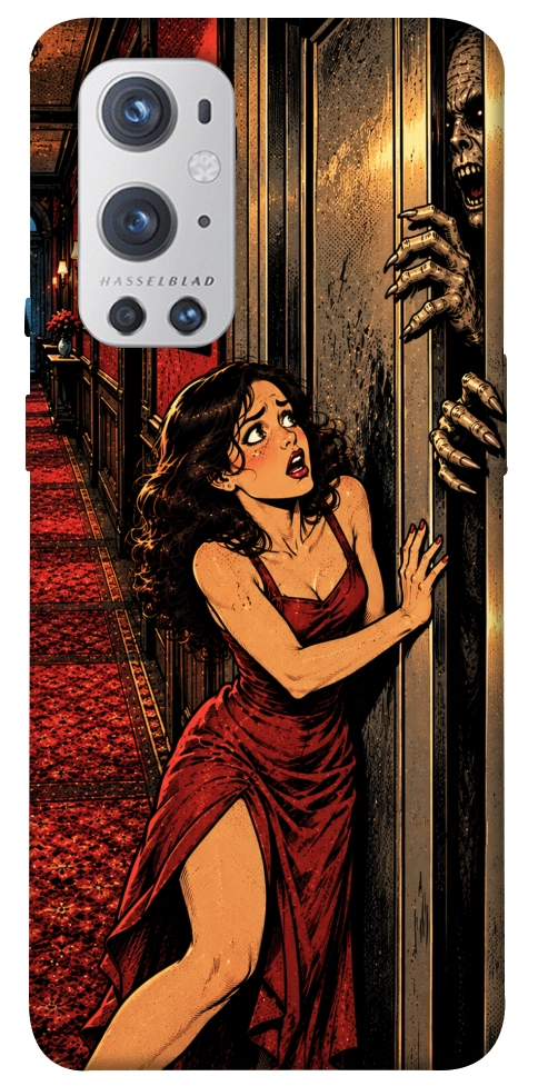 Чохол Scared woman для Oneplus 9 pro