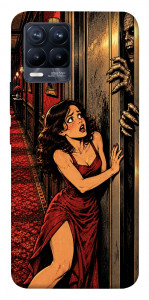 Чехол Scared woman для Realme 8
