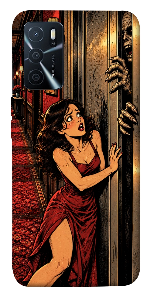 Чехол Scared woman для Oppo A16