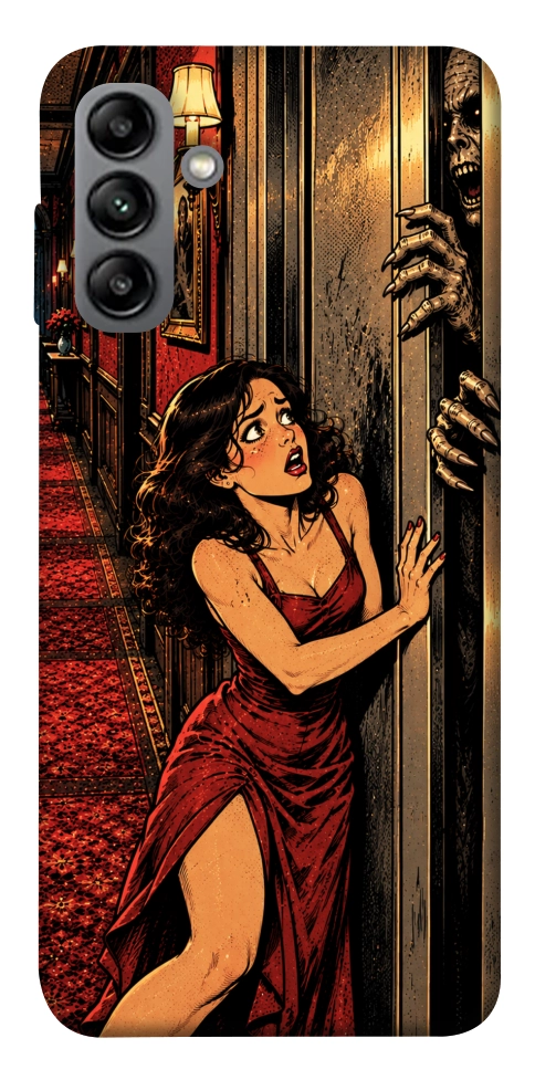Чохол Scared woman для Galaxy A04s