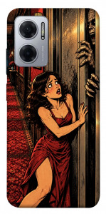 Чохол Scared woman для Xiaomi Redmi Note 11E