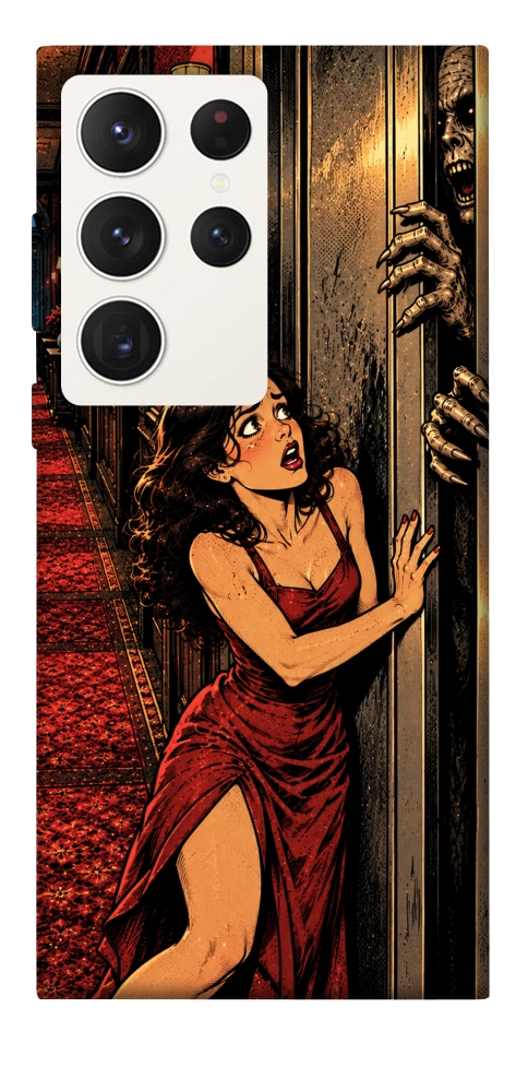 Чехол Scared woman для Galaxy S23 Ultra