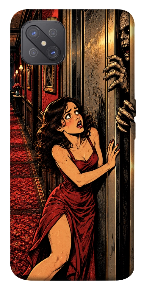 Чехол Scared woman для Oppo A92s