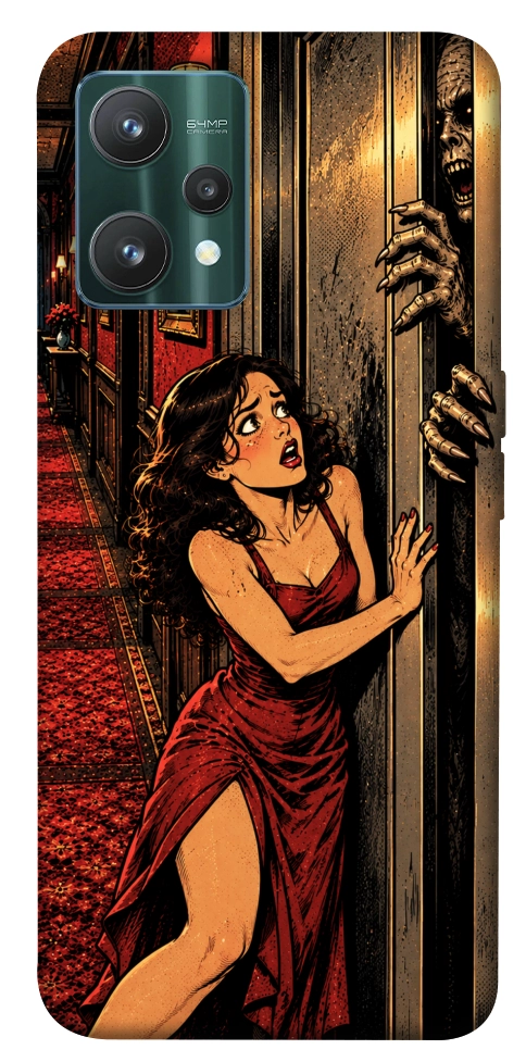 Чехол Scared woman для Realme 9 Pro