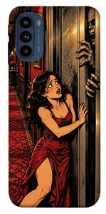 Чехол Scared woman для Motorola Moto G41