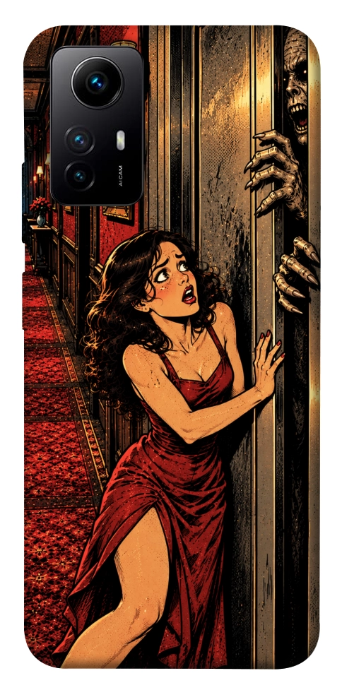 Чехол Scared woman для Xiaomi Redmi Note 12S
