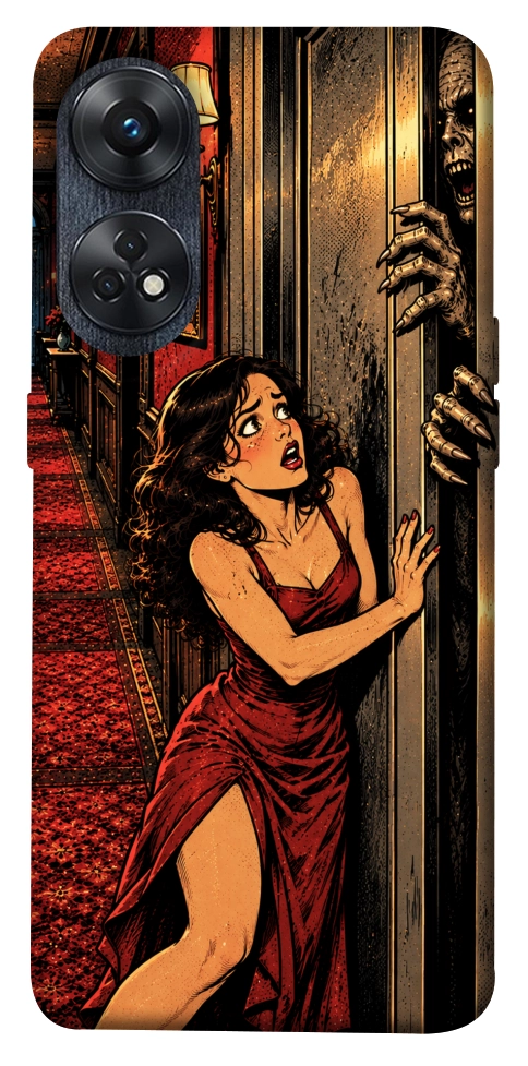 Чохол Scared woman для Oppo Reno 8 T 4G