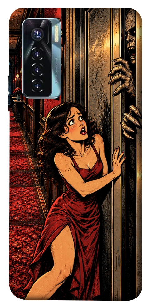 Чехол Scared woman для TECNO Camon 17 Pro