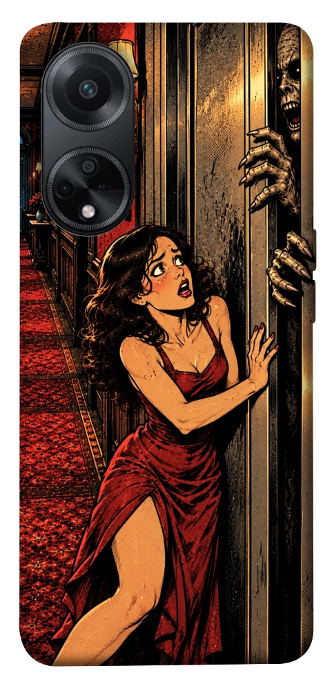 Чехол Scared woman для Oppo A58 4G